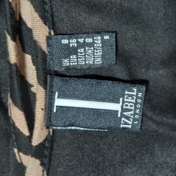 Size 8 Below Knee Bodycon Patterned ½ Sleeve Dress - Picture 4 of 5